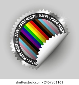 Antecedentes con la bandera del orgullo LGBTQ inclusivo. Elemento perfecto también para los eventos del Mes del Orgullo. Concepto de tolerancia y libertad.