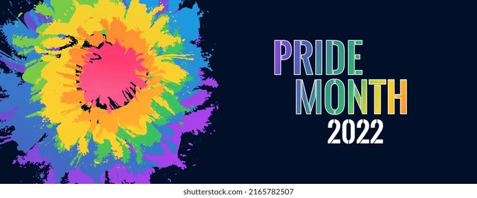 Background with LGBTQ Pride 2022.