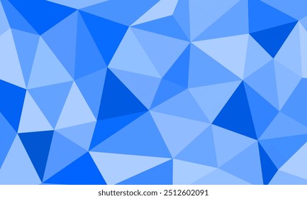 Background with light blue color triangle pattern texture. Modern mosaic concept illustration design