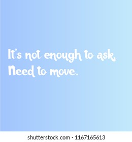 Background light blue and dark blue gradient motivating writing