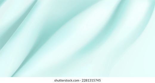 Background of light blue fabric with several folds