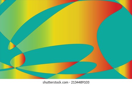 background with light blue, red, yellow and orange colors