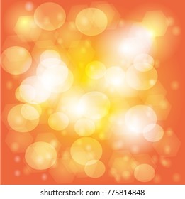 Background light bokeh orange yellow light