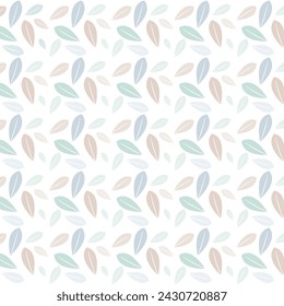 Fondo en colores claros, con hojas en colores suaves