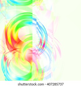 Background with light effects in style glitch-art.  Vector illustration