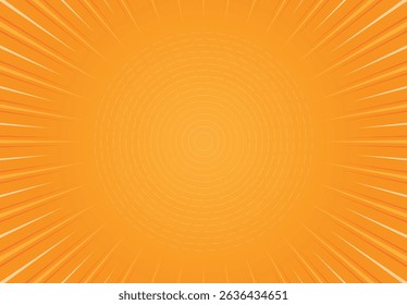 Background of light emanating from the circle in the middle