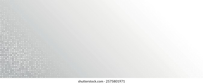 The background is a light gray gradient with a dotted texture. The background is subtle and modern, with a smooth gray transition. Gradient patterned background vector. Gray background.