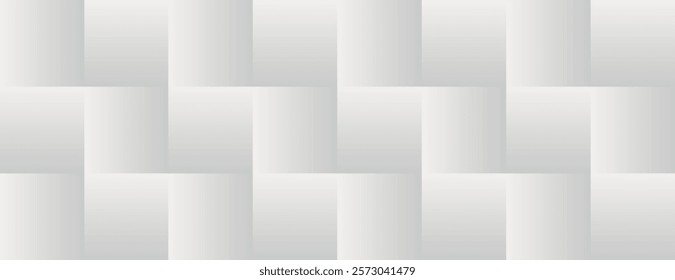 The background is a light gray, woven pattern. This gray background has a subtle, textured weave style, creating a soft, seamless look. Square pattern background vector. Gray background.