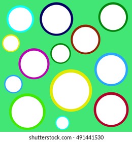 Background light green children circle