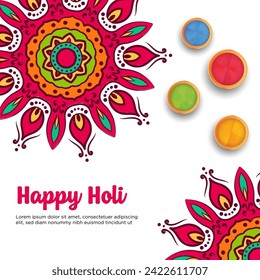  Der Hintergrund ist eine hellrosa Farbe mit einem subtilen Farbverlauf zu einem dunkleren Rosa unten.
Center Design in der Mitte der Karte ist eine bunte kreisförmige mandala Design. 