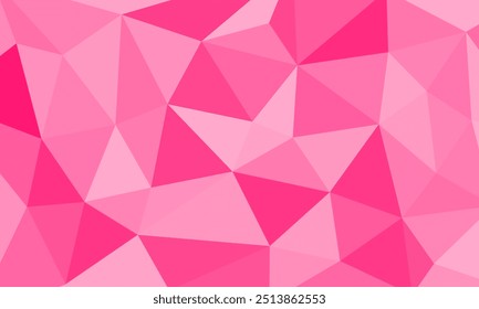 Plano de fundo com textura de padrão de triângulo de cor rosa claro. Design moderno da ilustração do conceito do mosaico para o cabeçalho, saudação, comercial, publicidade, convite, pano de fundo, folheto