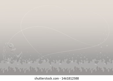 background light sea foam with an anchor and drops on grey gradient