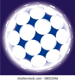 background light sphere vector