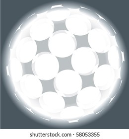 background light sphere vector