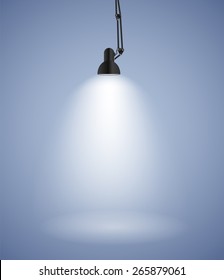 Background with Lighting Lamp. Empty Space for Your Text or Object. EPS10