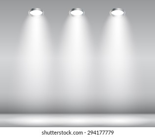 Background with Lighting Lamp. Empty Space for Your Text or Object. EPS10
