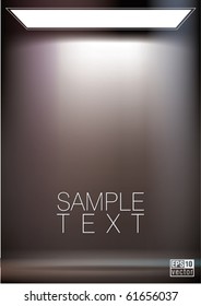 Background with lighting softbox. Empty space for your text or object, eps10 vector