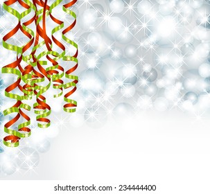 Background with lights and serpentine