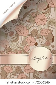 Background like a cover of notebook. Design like realistic. Illustrator 10 file, objects are grouped on layers. No mashes.