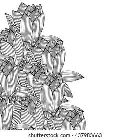Background with lily flower