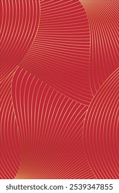 Background Line abstract gold and red for chines new year