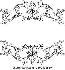 background line art ornaments vector