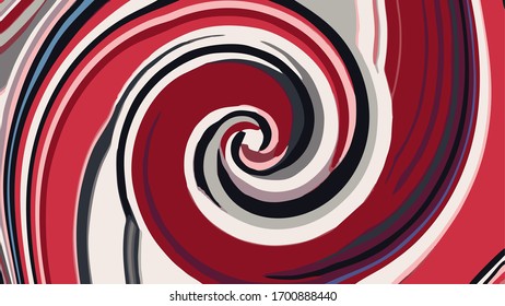 the background line art rotates in red, spiral wallpaper.