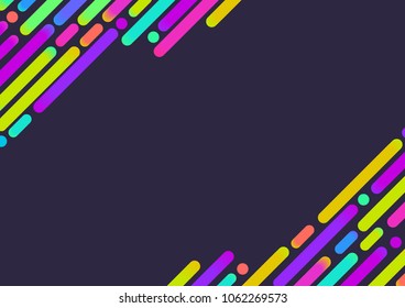 The background of the line. Colorful Indicates the modern.