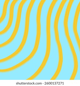 background line curve retro blue yellow