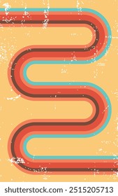Background line flow retro style unique design