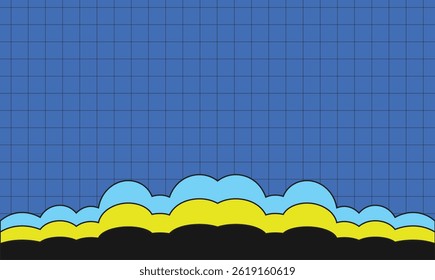Background line grid cloud night unique design