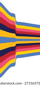 Faixa de padrão de linha de fundo colorida. Modelo de banner de tecnologia