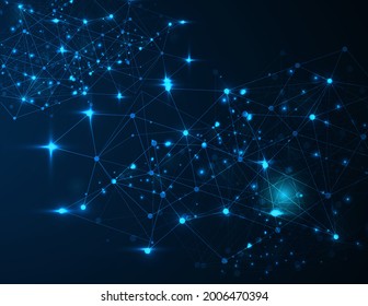 fondo brillante de punto de línea 