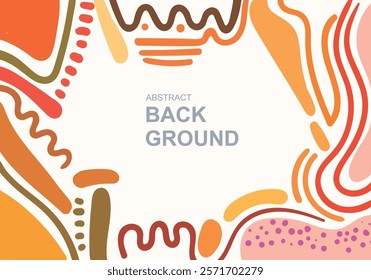 Background. Line scribble abstract shapes, modern pattern, for printing. Poster, wallpaper