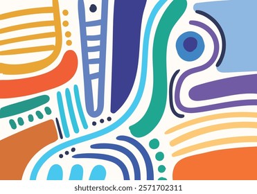 Background. Line scribble abstract shapes, modern pattern, for printing. Poster, wallpaper