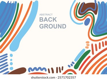 Background. Line scribble abstract shapes, modern pattern, for printing. Poster, wallpaper