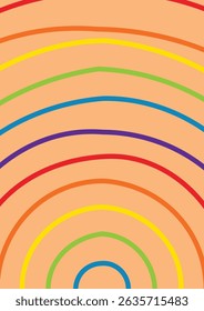 Hintergrundlinie Strich Regenbogen einzigartiges Design