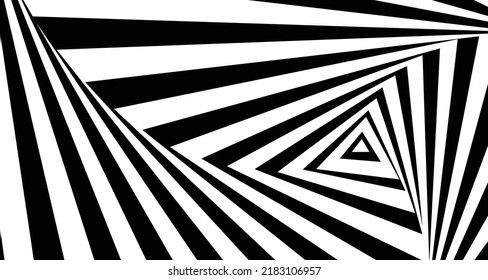 Background Line Vector Art Black. Illustration. Abstract. With the Black Triangle Rotating Line Style