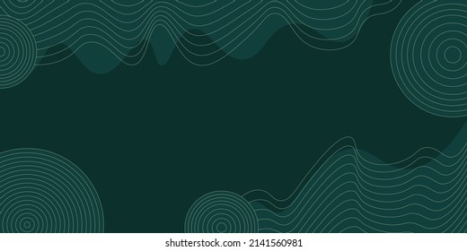 Background with line wave pattern vector. Abstract template with geometric pattern. Wave line layout design in oriental style.