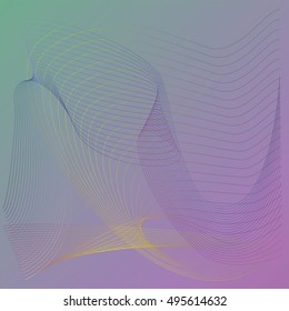 background with line wave pattern vector. Abstract template with geometric pattern.