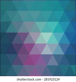 Background in a linear style, rich pastel colors.