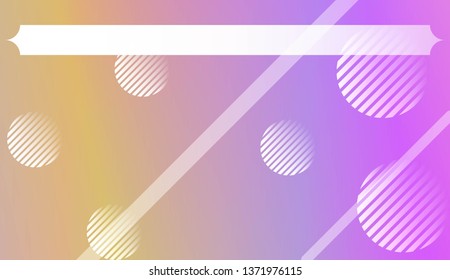 Background with Lines, Circle. For Your Design Ad, Banner, Cover Page. Vector Illustration with Color Gradient