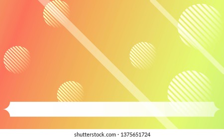 Background with Lines, Circle. For Your Design Ad, Banner, Cover Page. Vector Illustration with Color Gradient