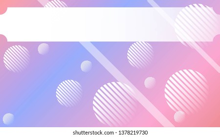 Background with Lines, Circle. For Your Design Ad, Banner, Cover Page. Vector Illustration with Color Gradient