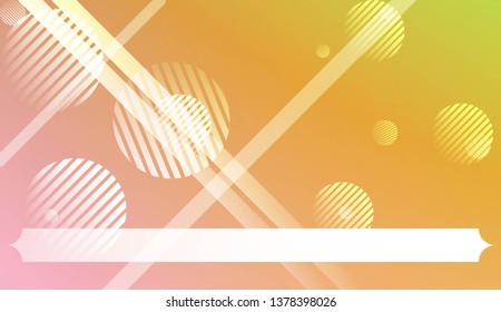 Background with Lines, Circle. For Your Design Ad, Banner, Cover Page. Vector Illustration with Color Gradient