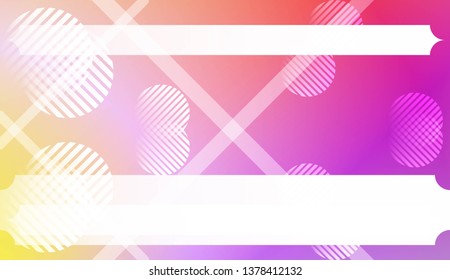 Background with Lines, Circle. For Your Design Ad, Banner, Cover Page. Vector Illustration with Color Gradient