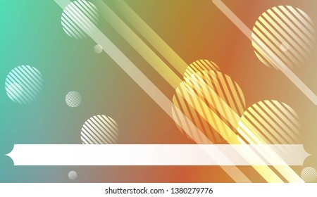 Background with Lines, Circle. For Your Design Ad, Banner, Cover Page. Vector Illustration with Color Gradient
