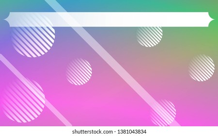 Background with Lines, Circle. For Your Design Ad, Banner, Cover Page. Vector Illustration with Color Gradient