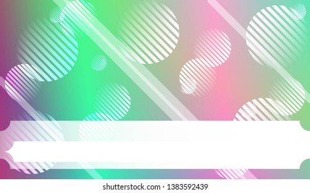 Background with Lines, Circle. For Your Design Ad, Banner, Cover Page. Vector Illustration with Color Gradient