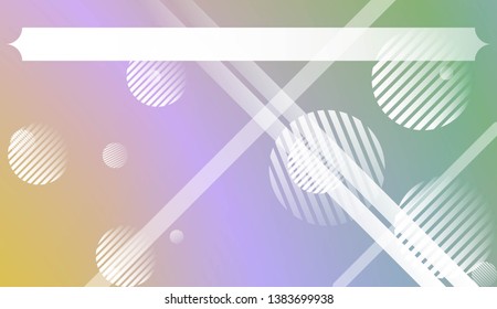 Background with Lines, Circle. For Your Design Ad, Banner, Cover Page. Vector Illustration with Color Gradient